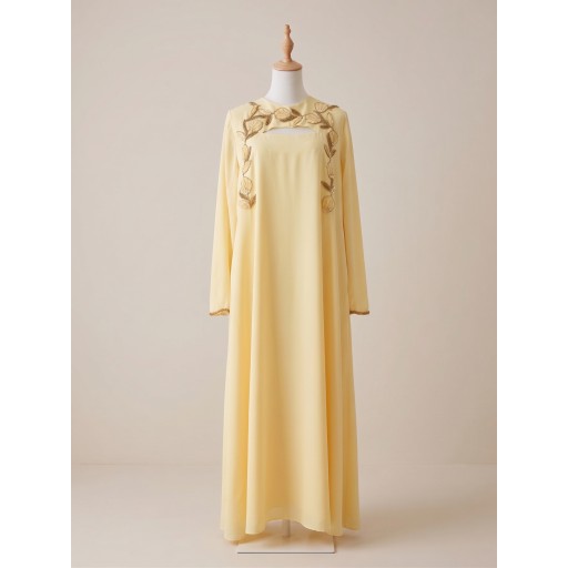 كلابية مناسبات تطريز يدوي Occasion-wear galabiya with hand embroidery