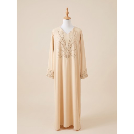 كلابية مناسبات تطريز يدوي Occasion-wear galabiya with hand embroidery