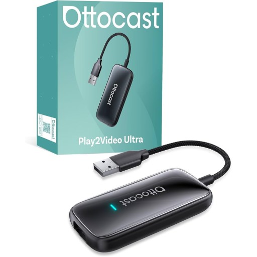 أوتوكاست بلاي تو فيديو ألترا اللاسلكي كاربلاي/أندرويد أوتو Ottocast Play2Video Ultra Wireless CarPlay/Android Auto Ottocast Play2Video Ultra Wireless CarPlay/Android Auto