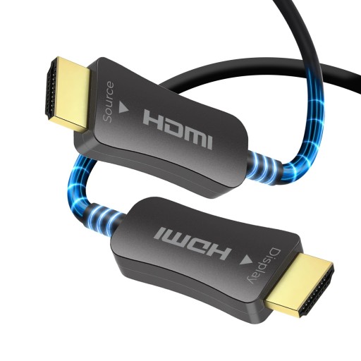كابل HDMI ألياف ضوئية (AOC) بطول 15 متراً 15m Optical Fiber HDMI AOC Cable
