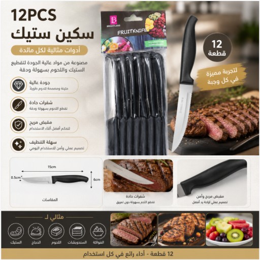 سكاكين شرائح اللحم 12 قطعة 12PCS Steak Knives
