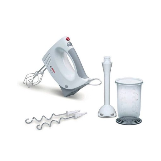 خلاط يدوي بوش بقوة 450W – أبيض ورمادي فاتح Bosch MFQ3540 Handheld Mixer - 450W - White / Light Grey
