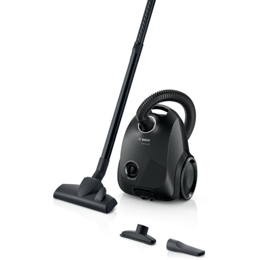 مكنسة كهربائية بوش بأسطوانة سلكية بقوة 600W سعة 3.5L – أسود بيانو Bosch BGBS2LB1 Corded Canister Vacuum Cleaner - 600W - 3.5L - Piano Black