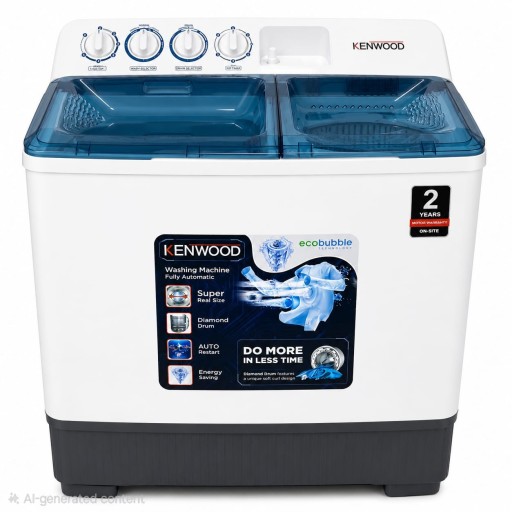 غسالة كينود حوضين نصف اوتماتيك 28 كغ kenwood 28 ft twin tup