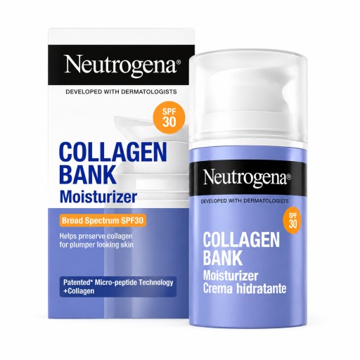 نيتروجينا كولاجين بانك كريم مرطب للوجه SPF 30 – 50 مل Neutrogena Collagen Bank Face Moisturizer SPF 30 – 50 ml