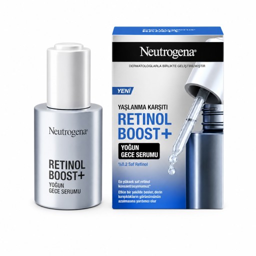 نيتروجينا ريتينول بوست+ سيروم مكثف مضاد لعلامات تقدم السن 30 مل Neutrogena Retinol Boost+ Intense Serum 30 ml
