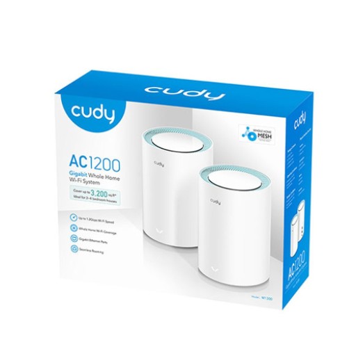 راوتر كودي 1200 Cudy M1200 AC1200 Whole Home Mesh Wi-Fi System,  2-Pack