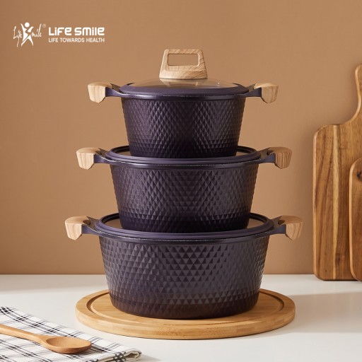 سيت قدر لايف سمايل 3 قطع Life smile Pots set