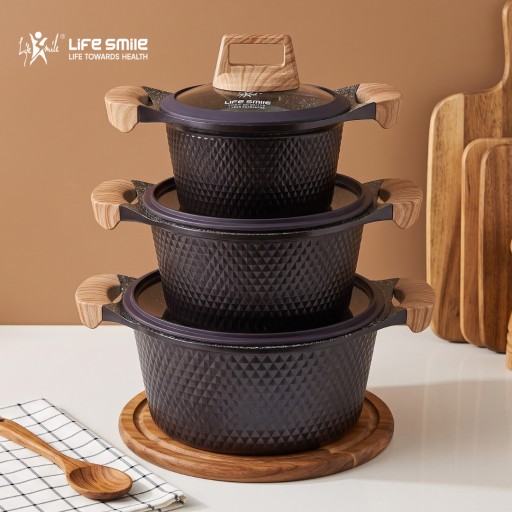 سيت قدر لايف سمايل 3 قطع Life smile Pots set 3 pieces