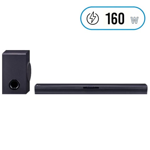 ساوندبار ال جي LG بقنوات 2.1 CH بقوة 160W – أسود LG SQC1 Soundbar - 2.1 CH - 160W - Black