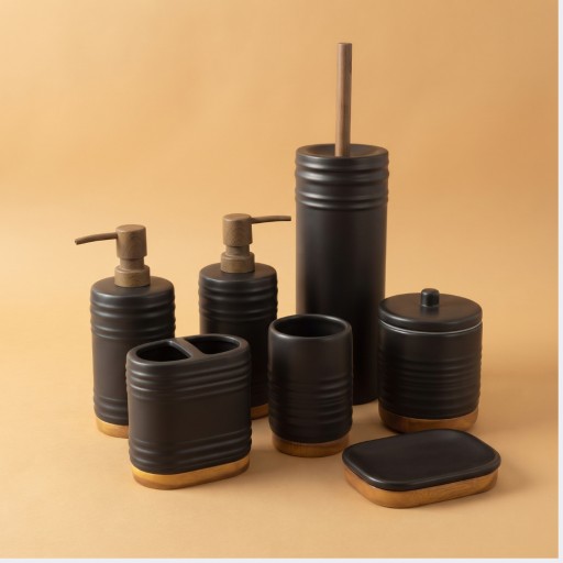 سيت حمام سيراميك ٧ قطع Ceramic Bathroom Set 7P