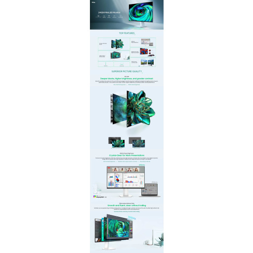 شاشة كمبيوتر TCL 24G54 Mini LED FHD (24 بوصة) 100Hz 450nits TCL 24G54 Mini LED 24" FHD Monitor - 100Hz, 450 nits