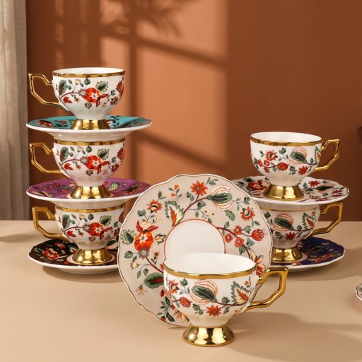 سيت فنجان قهوة 6 قطع Ceramic Coffee Cup 6 piece