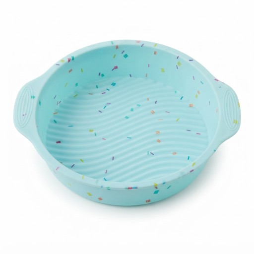 قالب كيك سمائي سيليكون احترافي غير لاصق للخبز Professional non-stick silicone cake mold (sky blue)