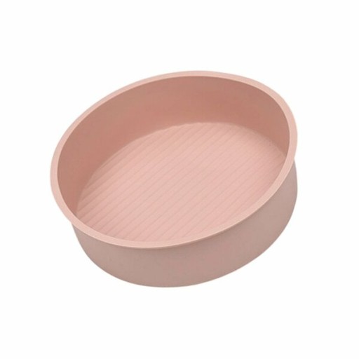 قالب سيليكون وردي فاتح للخبز والطهي Light pink silicone mold for baking and cooking