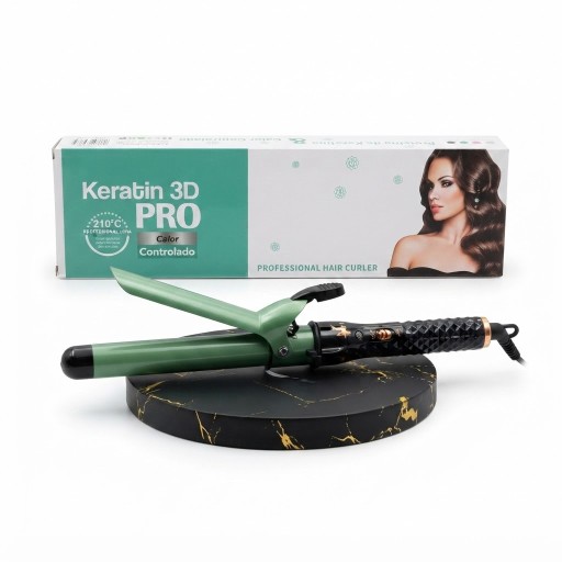 مكواة تمويج الشعر Keratin 3D PRO بحجم 25 ملم Keratin 3D PRO Curling Iron (25mm)