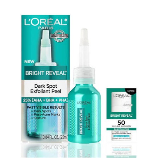 سيروم لوريال باريس برايت ريفيل لتقشير البشرة وتفتيح البقع الداكنة L'Oréal Paris Bright Reveal Dark Spot Exfoliant Pee