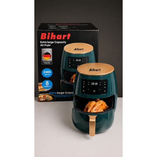 قلاية بيهارت بتقنية المانية وسعة كبيرة 8لتر  2400واط Behart deep fryer with German technology, large 8-liter capacity, 2400 watts