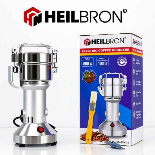 طاحونة كهربائية للبهارات والحبوب (حجم الوسط) 100 كيلو Heilbron