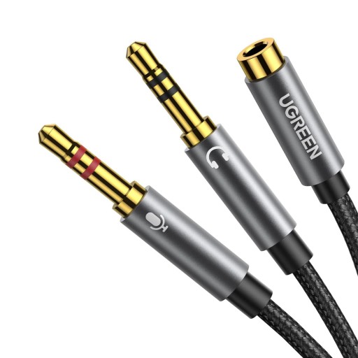 يوغرين Ugreen 20899 Aux 3 Trrs Female To Trs Male Adapter Audio Cable With Mic