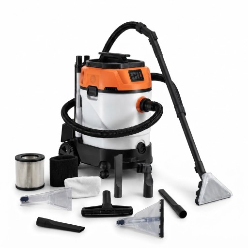 مكنسة احترافية تعقيم بالبخار خاصية سحب الماء 10 في 1 بسعة 35 لتر steam sterilization vacuum cleaner