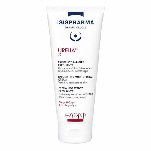 كريم إيزيس فارما يوريليا 10 مرطب ومقشر للبشرة شديدة الجفاف – 150 م SISPHARMA Urelia 10 Exfoliating Moisturizing Cream – 150 ml