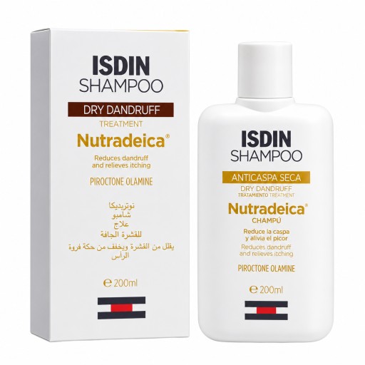 شامبو إيزدين نوتريديكا المضاد للقشرة الجافة – 200 مل ISDIN Nutradeica Anti-Dry Dandruff Shampoo – 200 ml