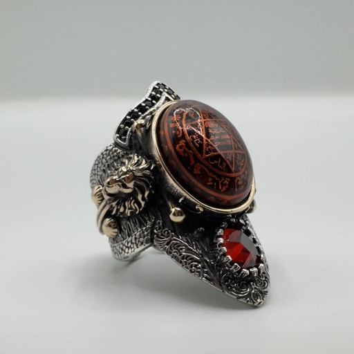 خاتم الابهام تصميم نجمة النبي داود Star of Prophet David Thumb Ring