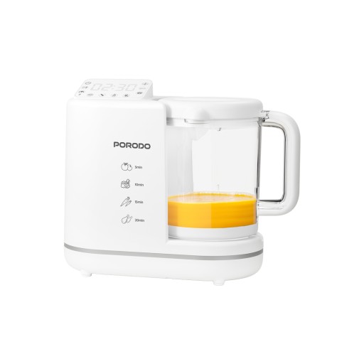 محضر طعام الأطفال بورودو 7 في 1 - أبيض Porodo 7 In 1 Baby Food Processor - White