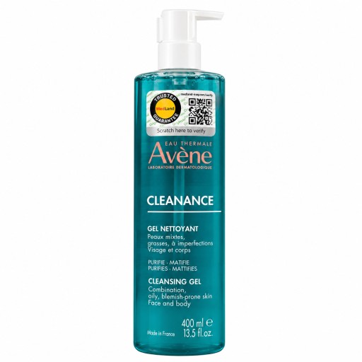 أفين كلينانس جل منظف للبشرة الدهنية والمعرضة لحب الشباب – 400 مل Avène Cleanance Cleansing Gel – 400ml