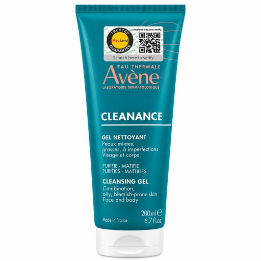 أفين كلينانس جل منظف للبشرة الدهنية والمعرضة للحبوب – 200 مل Avène Cleanance Cleansing Gel – 200ml