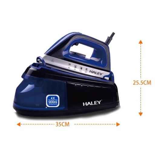 مكواة بخار كهربائية 2600 واط بقاعدة سيراميك وخزان مياه 1200 مل مع إيقاف تلقائي 2600W Steam Iron with Crystal Ceramic Soleplate, 1200ml Water Tank & Auto Shut-Off