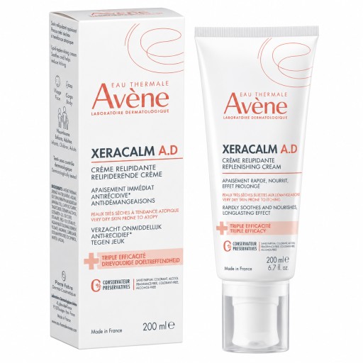 أفين زيراكالم A.D كريم مجدد للدهون للبشرة الجافة – 200 مل Avène XeraCalm A.D Lipid-Replenishing Cream – 200ml