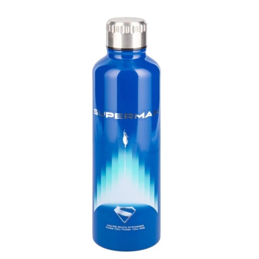 مطارة / عبوة حفظ ماء ستانلس ستيل سوبرمان للسوائل الحارة والباردة DC Comics Superman Stainless Steel Hot & Cold Water Bottle (500ml)