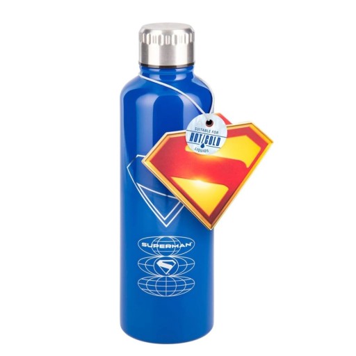 مطارة / عبوة حفظ ماء ستانلس ستيل سوبرمان للسوائل الحارة والباردة DC Comics Superman Stainless Steel Hot & Cold Water Bottle (500ml)