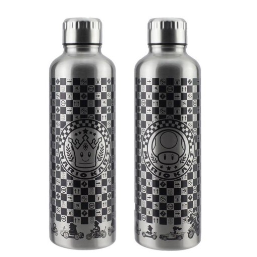 مطارة / عبوة حفظ ماء ستانلس ستيل ماريو كارت للسوائل الحارة والباردة Nintendo Mario Kart Stainless Steel Hot & Cold Water Bottle (500ml)