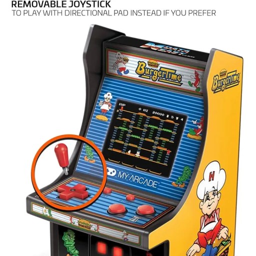 MY ARCADE My Arcade dgunt-3203 Burger Time Micro Player Retro Arcade Machine 6 inch