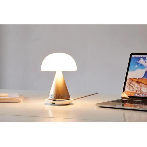 ليكسون Lexon Mina L Portable Led Lamp With 360 Bluetooth Speaker