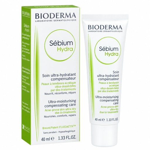 بيوديرما سيبيوم هيدرا كريم مرطب للبشرة الدهنية والمعرضة للحبوب 40 مل Bioderma Sébium Hydra Ultra-Moisturising Compensating Care 40ml