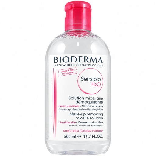 بيوديرما سينسيبيو H2O ماء ميسيلار منظف ومزيل مكياج للبشرة الحساسة 500 مل Bioderma Sensibio H2O Micellar Water 500ml