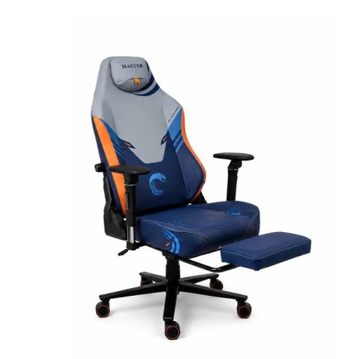 Master Master Gaming Chair 5d Armrest Metal Base Adjustable Footrest