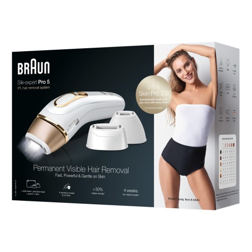 جهاز براون سيلك إكسبرت برو 5 لإزالة الشعر بالضوء النبضي المكثف Braun Silk-expert Pro 5 IPL Hair Removal Device