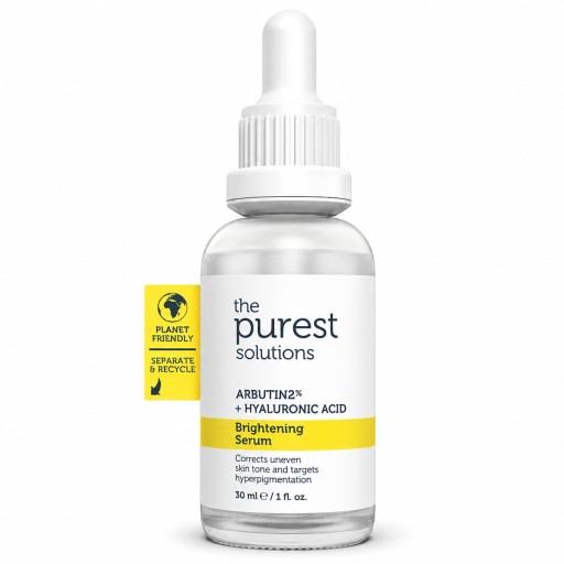 سيروم تفتيح بألفا أربوتين 2% وحمض الهيالورونيك 30 مل The Purest Solutions Brightening Serum Arbutin 2% + Hyaluronic Acid 30ml