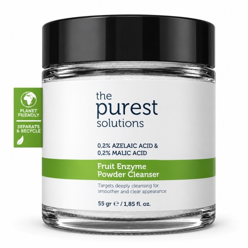 منظف بودرة بإنزيمات الفواكه وحمض الأزيليك والماليك 55 غم The Purest Solutions Fruit Enzyme Powder Cleanser 55g