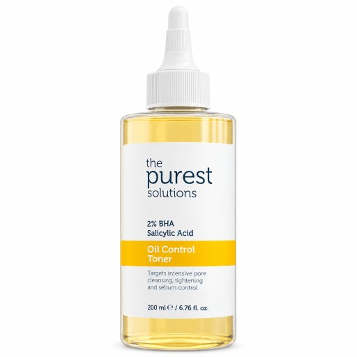 تونر للتحكم بالزيوت بحمض الساليسيليك 2% حجم 200 مل The Purest Solutions Oil Control Toner 2% BHA Salicylic Acid 200ml