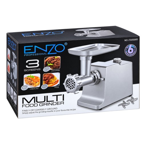ماكينة فرم اللحم والطعام 3 في 1 من إنزو ENZO Professional Multi Food Grinder