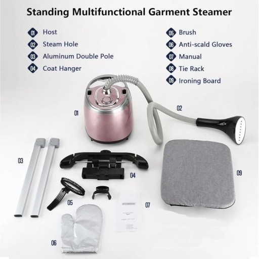 مكواة البخار العمودية الاحترافية للملابس من إيفيجا Evija Garment Steamer