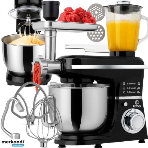 محضر الطعام 3 في 1 من سيلفر جيرمني SILVER GERMANY 3-in-1 Stand Mixer