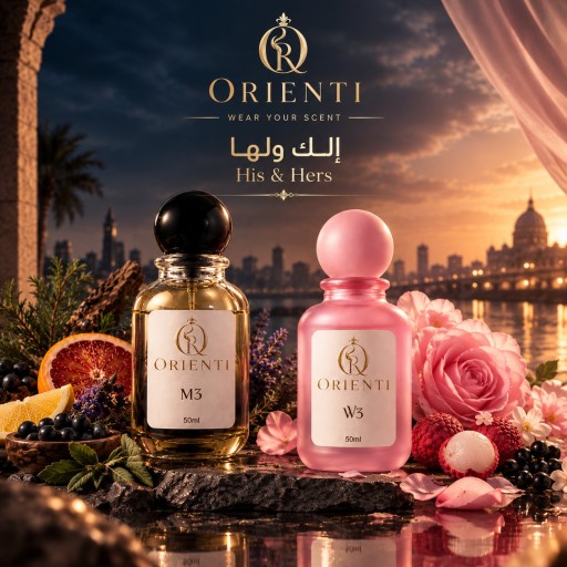 باقة الك والها من Orienti – W3 نسائي من Delina و M3 رجالي من King K by Dolce & Gabbana Orienti His & Hers Perfume Set – M3 from King K by Dolce & Gabbana & W3 Delina Fragrances with Long-Lasting Performance