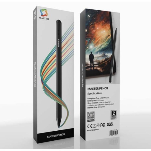 قلم ذكي من ماستر يعمل على نظام ابل واندرويد مع تشغيل حتى 11 ساعة Smart tablet pen